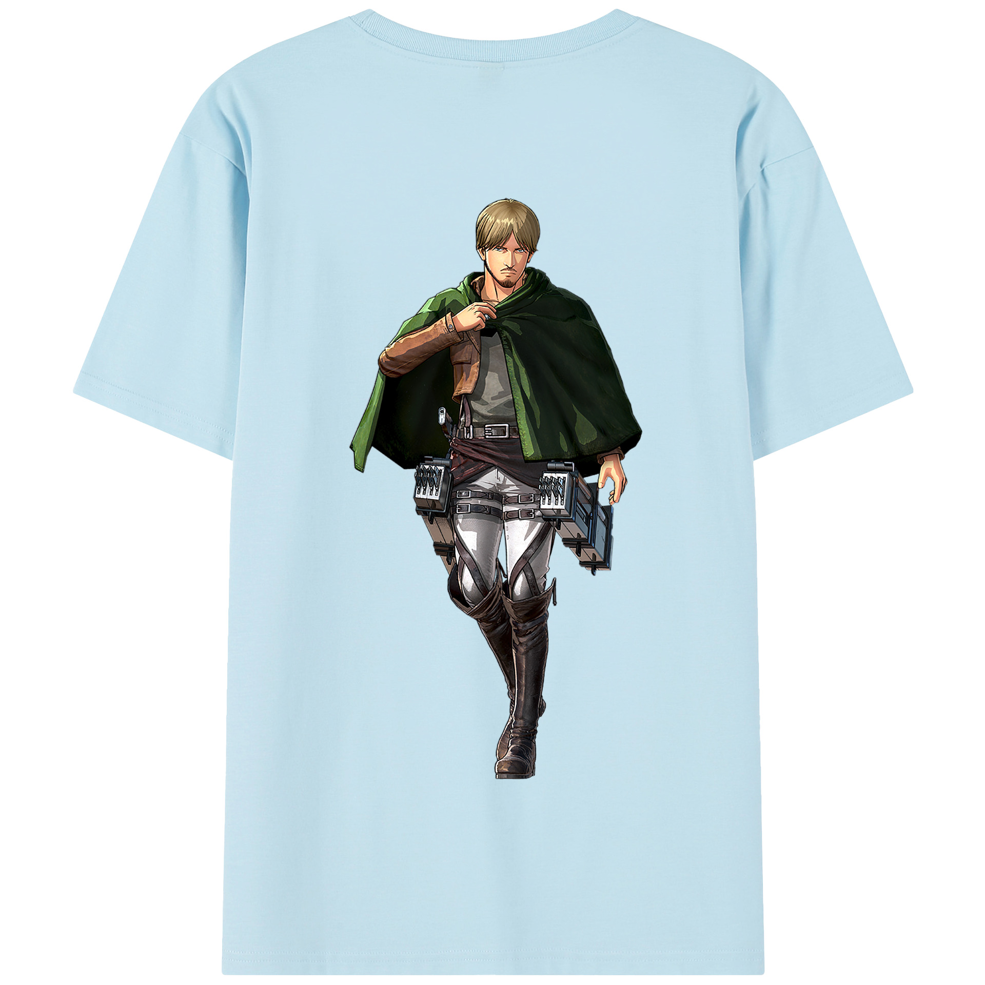 （画像用） 進撃の巨人 ミケ·ザカリアス Attack on Titan Mike Zakarius 綿100％半袖Tシャツ（背面プリント）